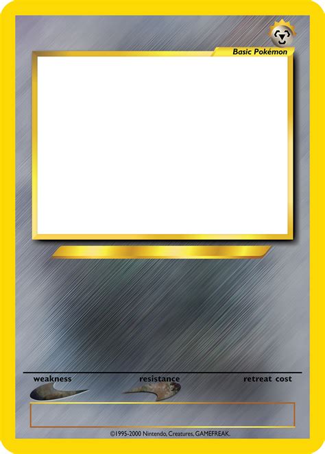 blank pokemon card.